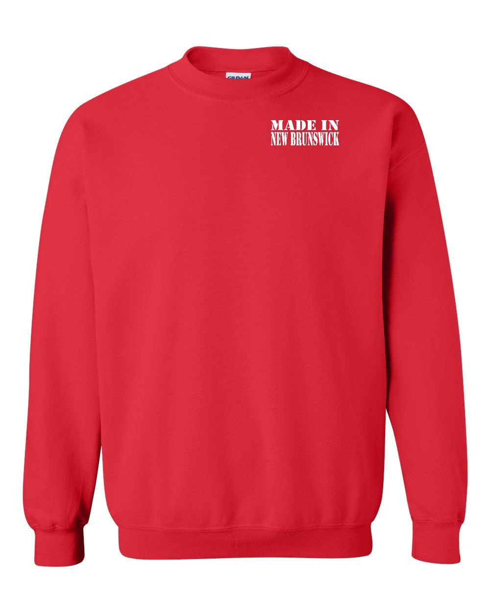 Made in NB White Lettering Left Chest Crewneck Sweatshirt - Unisex
