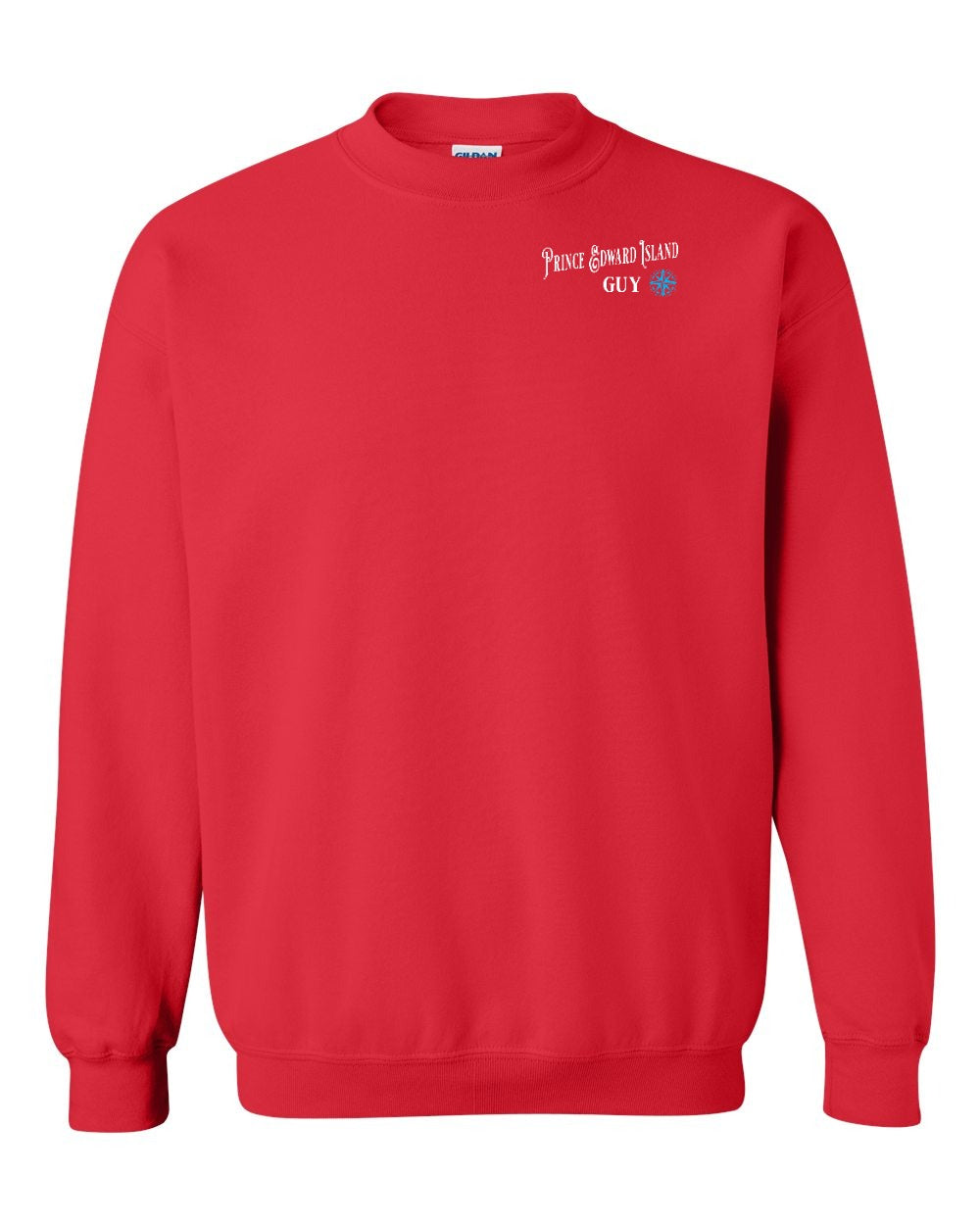 PEI Guy Blue Compass Left Chest Crewneck Sweatshirt - Unisex