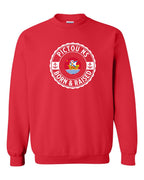 Pictou Born Raised Crewneck Sweatshirt in Red