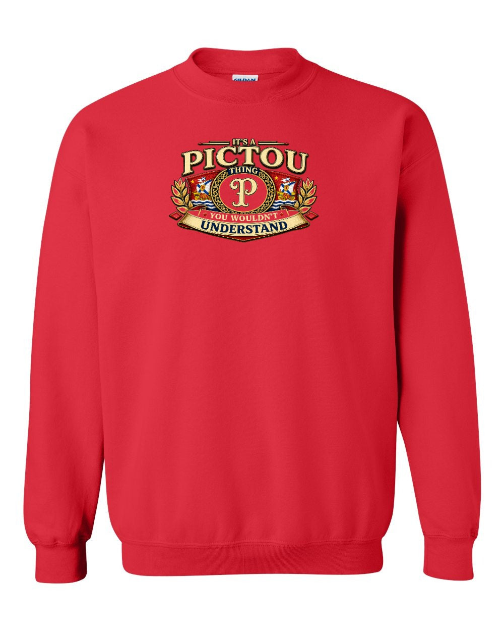 Pictou Understand Crewneck Sweatshirt in Red