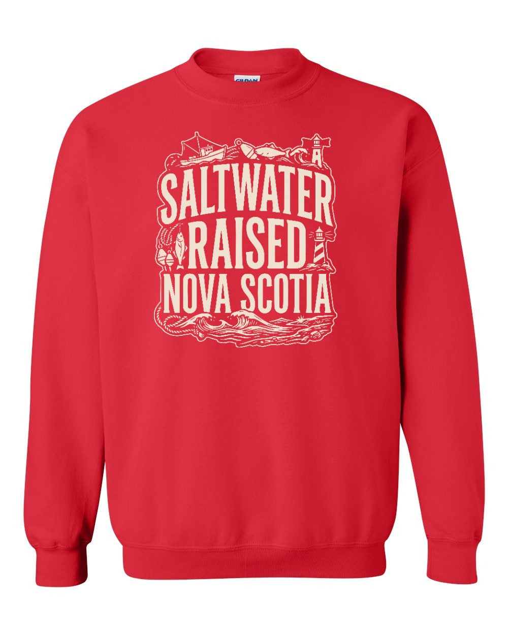 Saltwater Raised NS Folk Crewneck Sweatshirt - Unisex