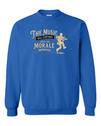 Muisic Will Continue Fiddle Crewneck Sweatshirt in Royal