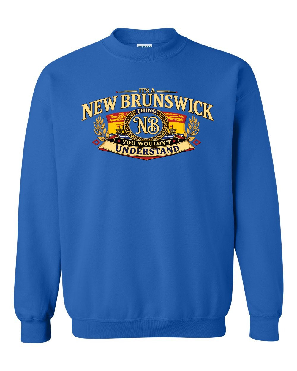 Nb Understand Full Front Crewneck Sweatshirt in Royal