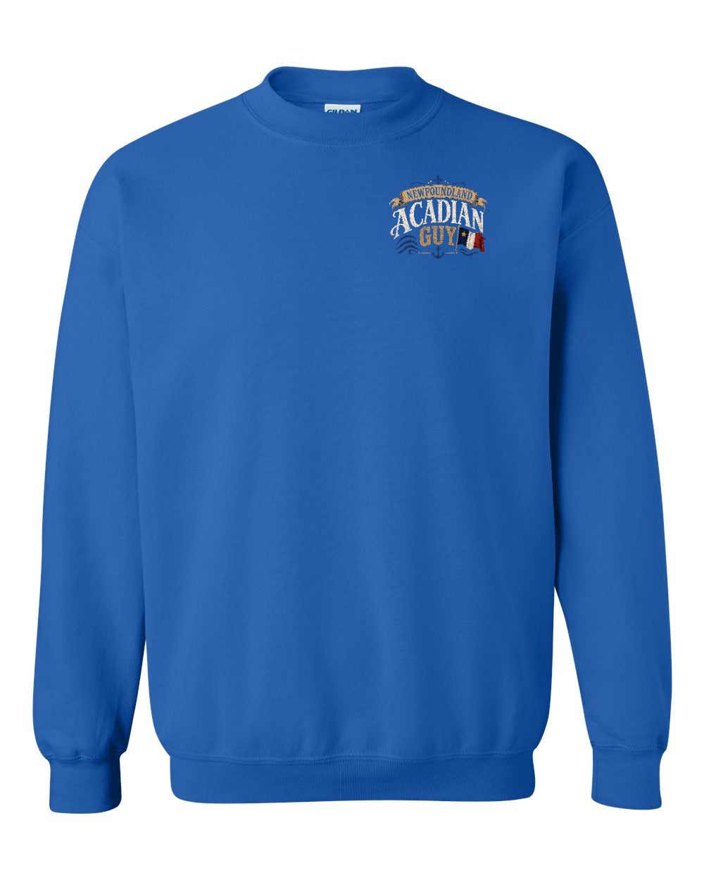 Newfoundland Guy Left Chest Crewneck Sweatshirt in Royal
