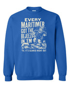 Bejezus Crewneck Sweatshirt in Royal