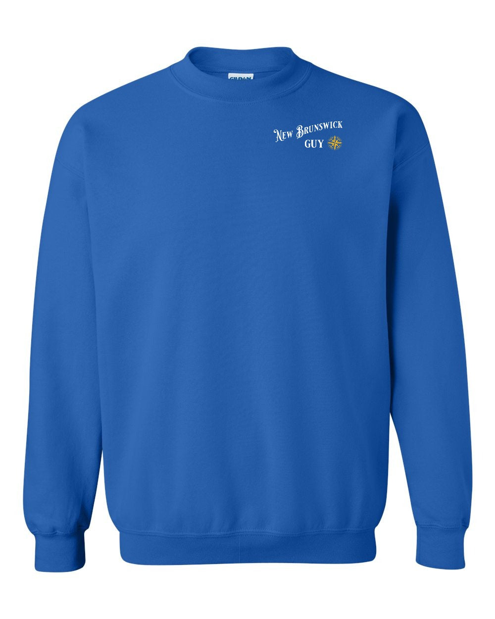 NB Guy Yellow Compass Left Chest Crewneck Sweatshirt - Unisex