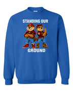 Standing Our Ground Full Front Crewneck Sweatshirt in Royal