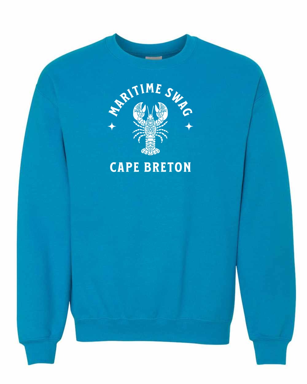Maritime Swag CB Mandala white Lobster Crewneck Sweatshirt - Unisex