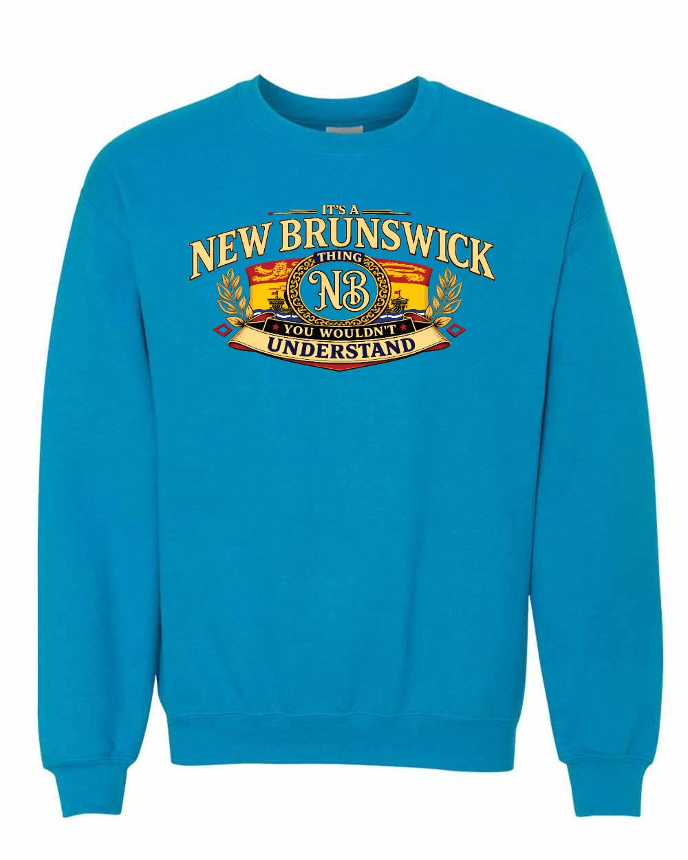 Nb Understand Full Front Crewneck Sweatshirt in Sapphire