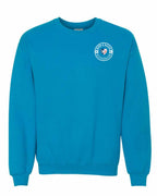 Born and Raised NFLD Heart Flag Left Chest Crewneck Sweatshirt - Unisex