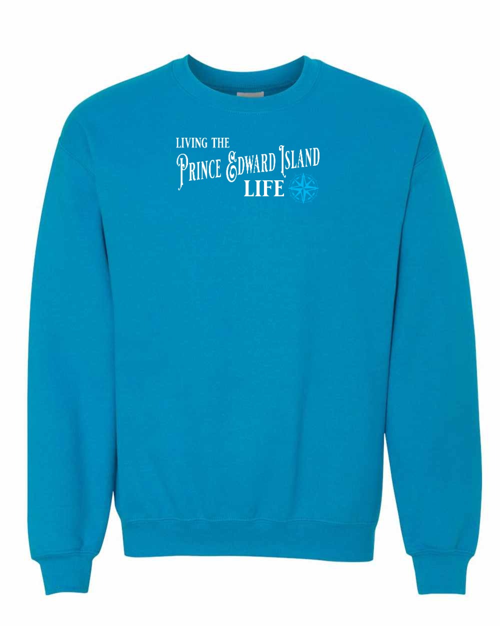Living the PEI life Blue compass Crewneck Sweatshirt - Unisex