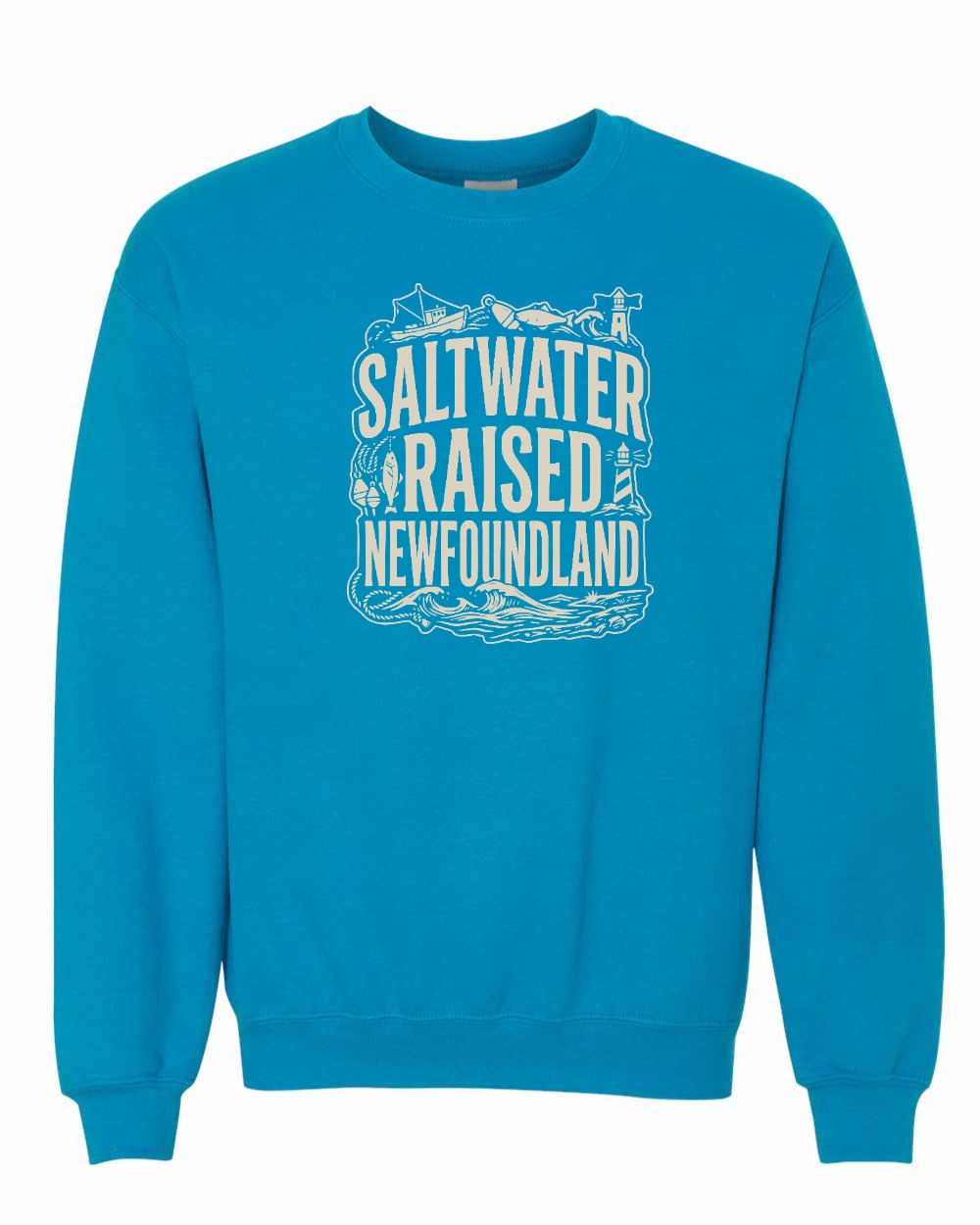 NFLD Saltwater Raised Folk Crewneck Sweatshirt - Unisex
