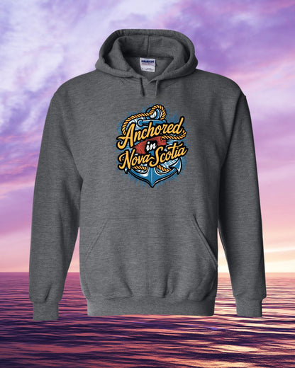 Anchored in Nova Scotia Full Front Hoodie