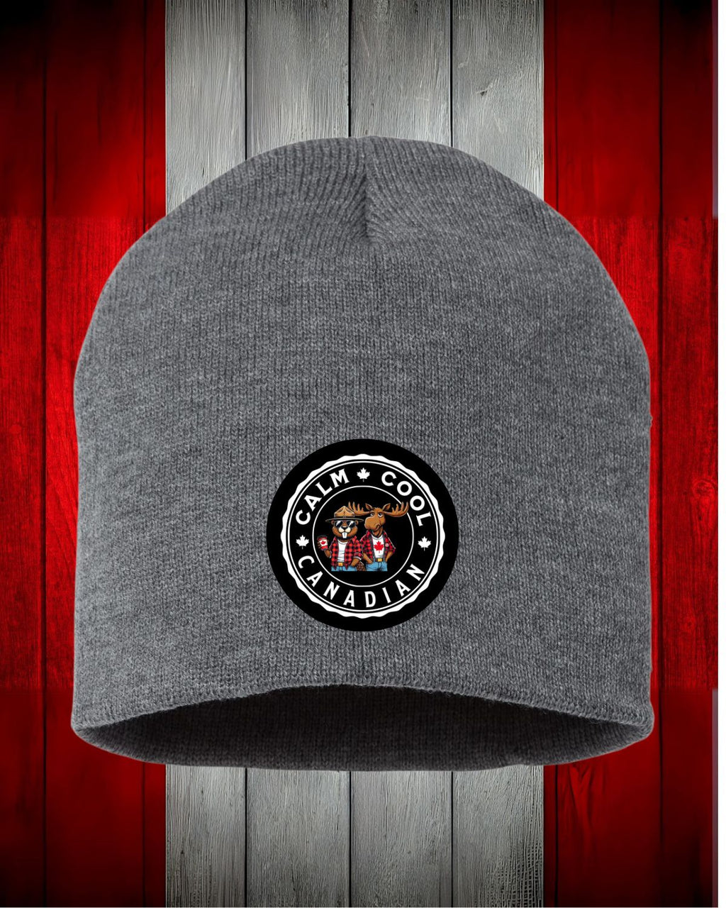 Calm Cool Canadian Moose & Beaver Toque