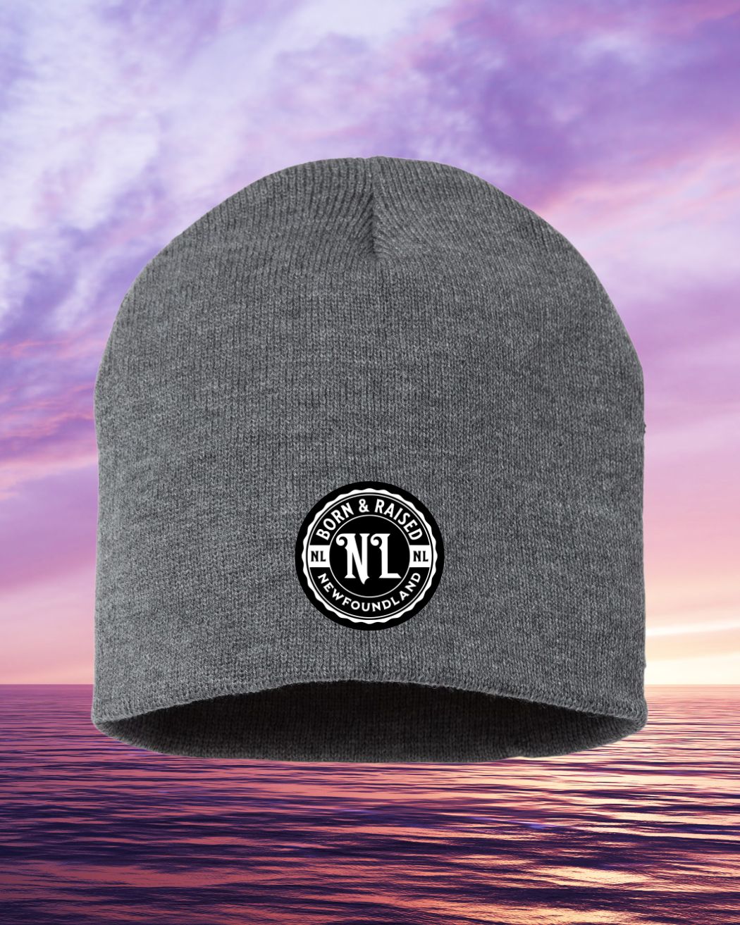 Born & Raised NFLD No Cuff 8" Toque