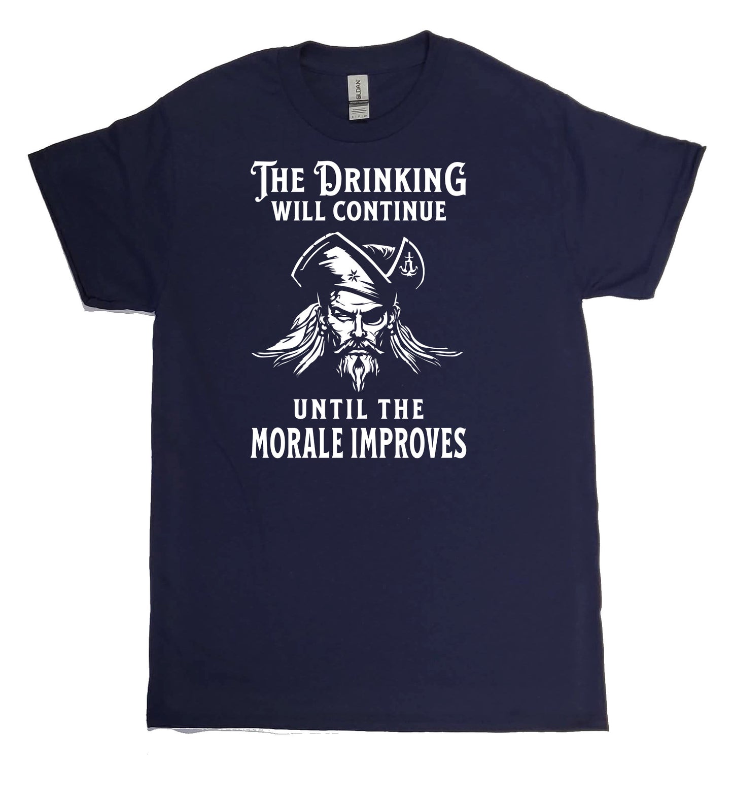 Maritime Swag  Pirate Drinking Morale Improves Tee