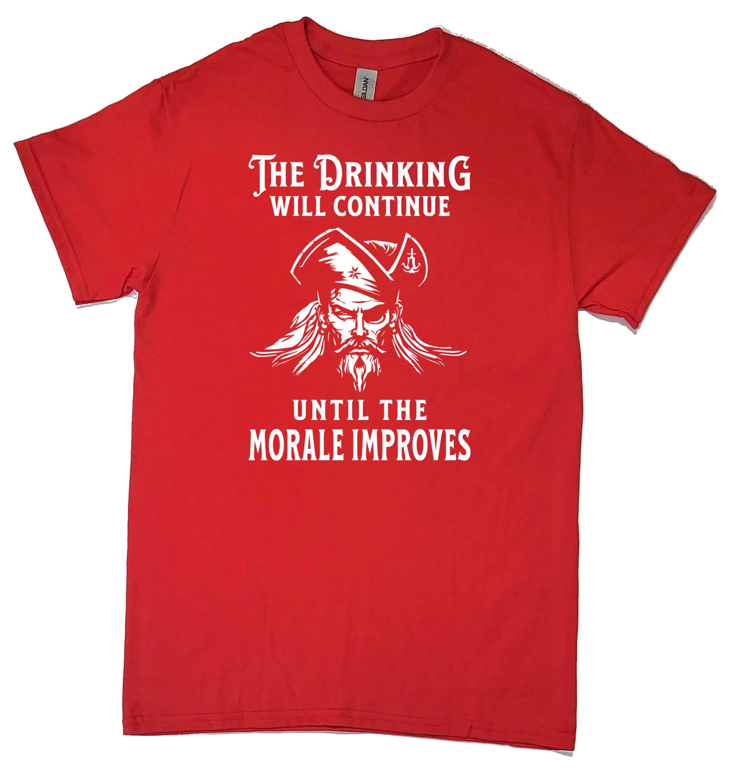 Maritime Swag  Pirate Drinking Morale Improves Tee