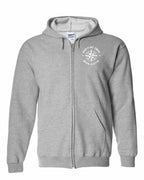 Maritime Swag NS Compass Left Chest Zip Hoodie - Unisex