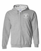 Maritime Swag NS Mandala white Lobster Left Chest and Back Zip Hoodie - Unisex