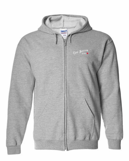 Cape Breton Girl Left Chest Zip Hoodie