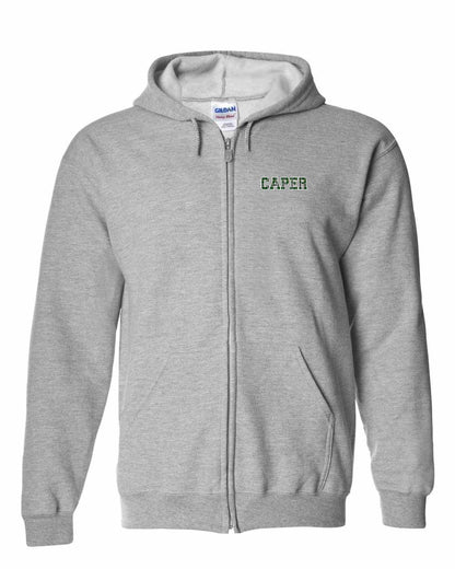 Caper Left Chest and Back Zip Hoodie