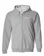 Canadian Gal Left Chest and Back Zip Hoodie - Gildan Canada (sewn Internationally) - Unisex
