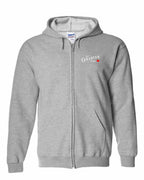 Just a canadian Girl Leaf Left Chest and Back Zip Hoodie - Gildan Canada (sewn Internationally) - Unisex