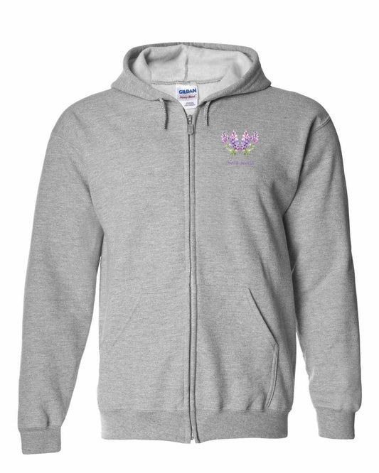 Nova Scotia Lupins Left Chest zip-hoodie