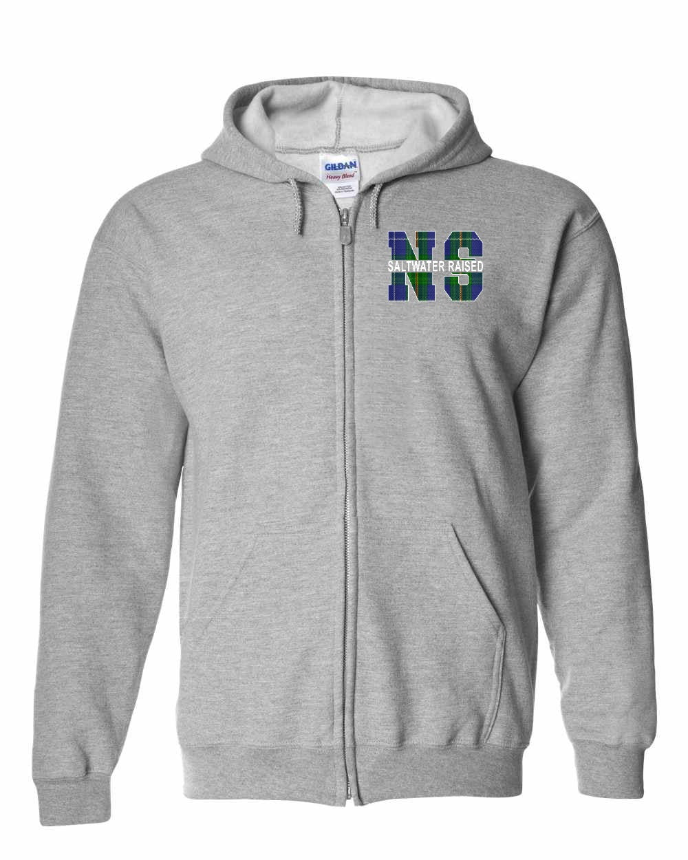 Saltwater Raised NS Left Chest Zip Hoodie - Unisex