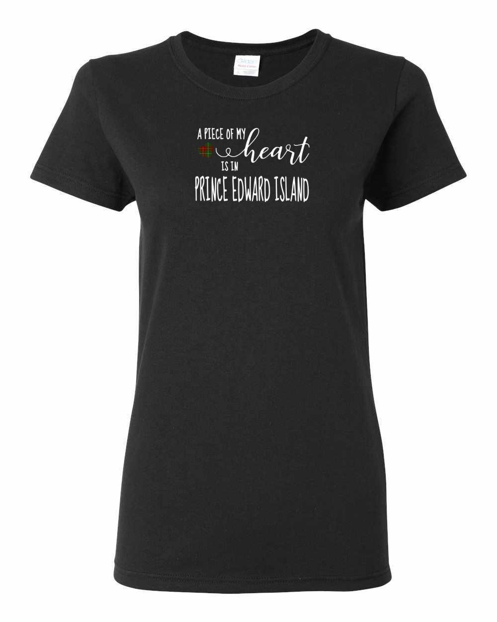 A Piece Of My Heart PEI Tartan Heart Women's Tee