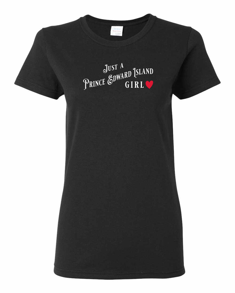 Just a PEI Girl Red Heart Women's Tee