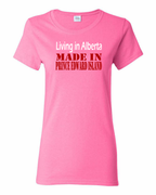 Living In Alberta Made In PEI Women's Tee