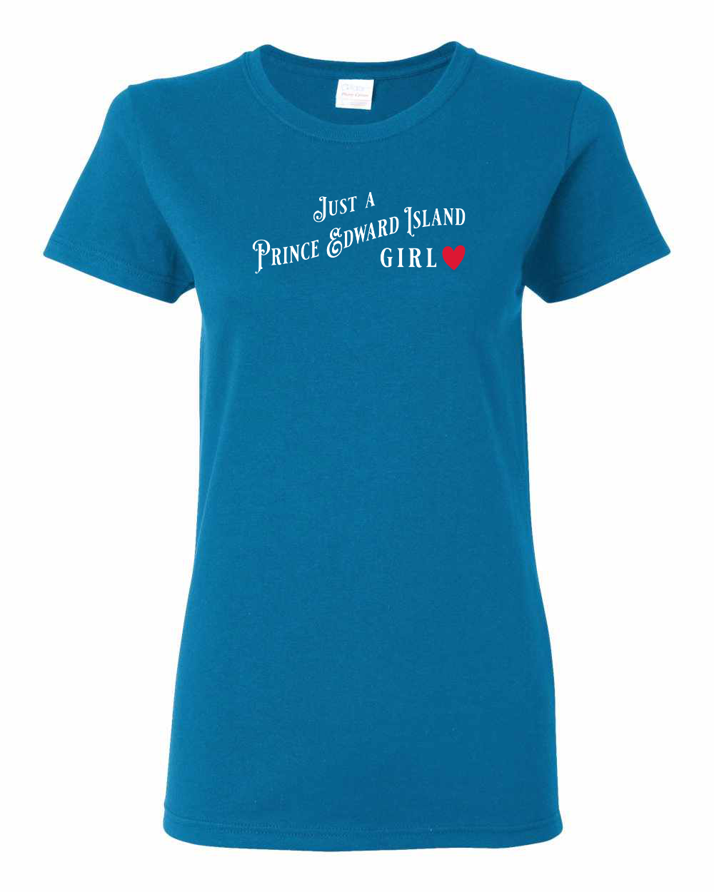 Just a PEI Girl Red Heart Women's Tee