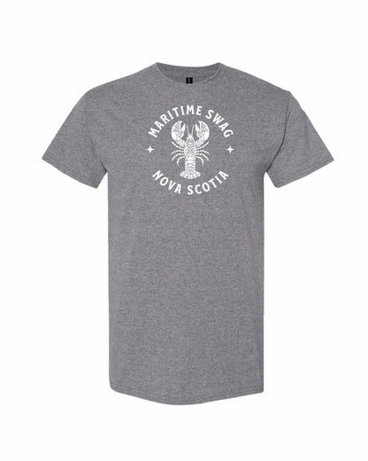 Maritime Swag Nova Scotia Mandala white Lobster Full mens-tee