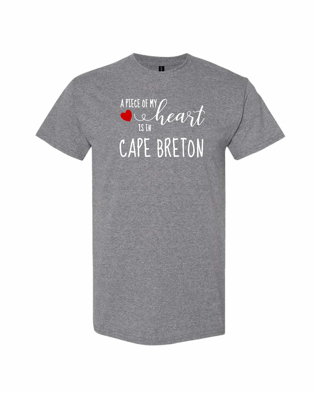 A piece of My heart in Cape Breton (Red Heart) Full Men's Tee
