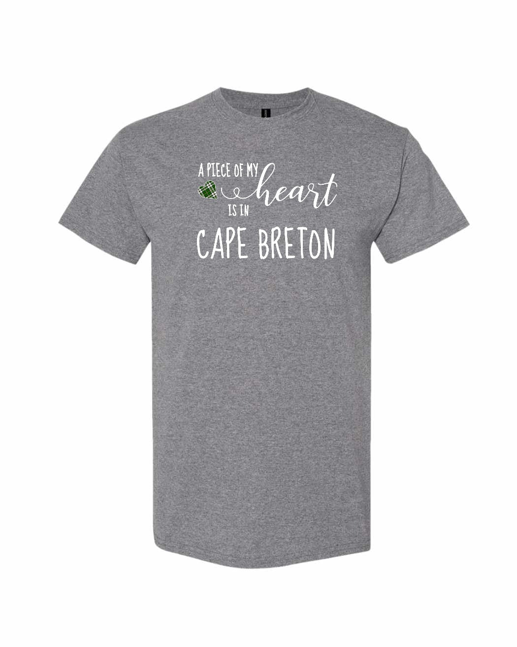 A piece of My heart in Cape Breton (Tartan Heart) Full Men's Tee