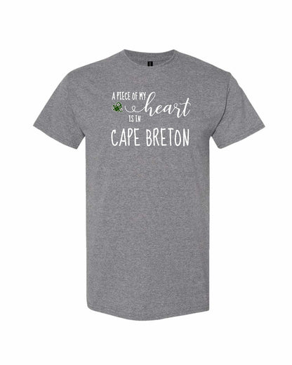 A piece of My heart in Cape Breton (Tartan Heart) Full Men's Tee