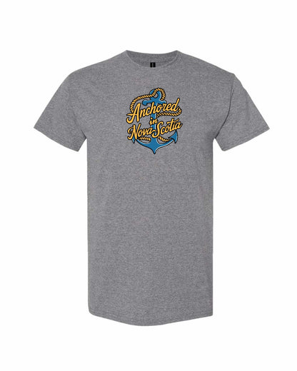 Anchored in Nova Scotia (New Design) Full mens-tee