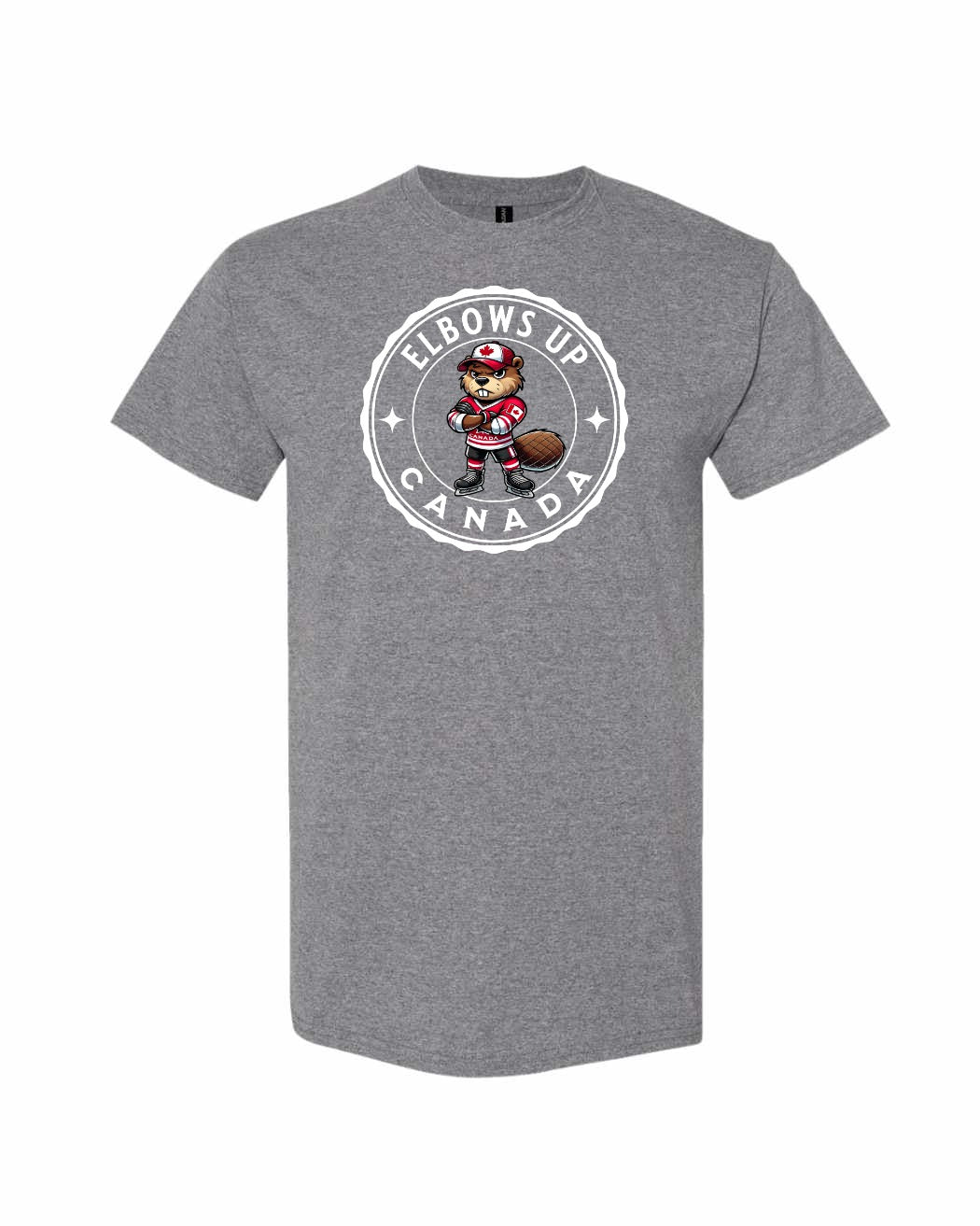 Elbows Up Hockey Beaver Men's Tee - Gildan Canada (sewn Internationally)