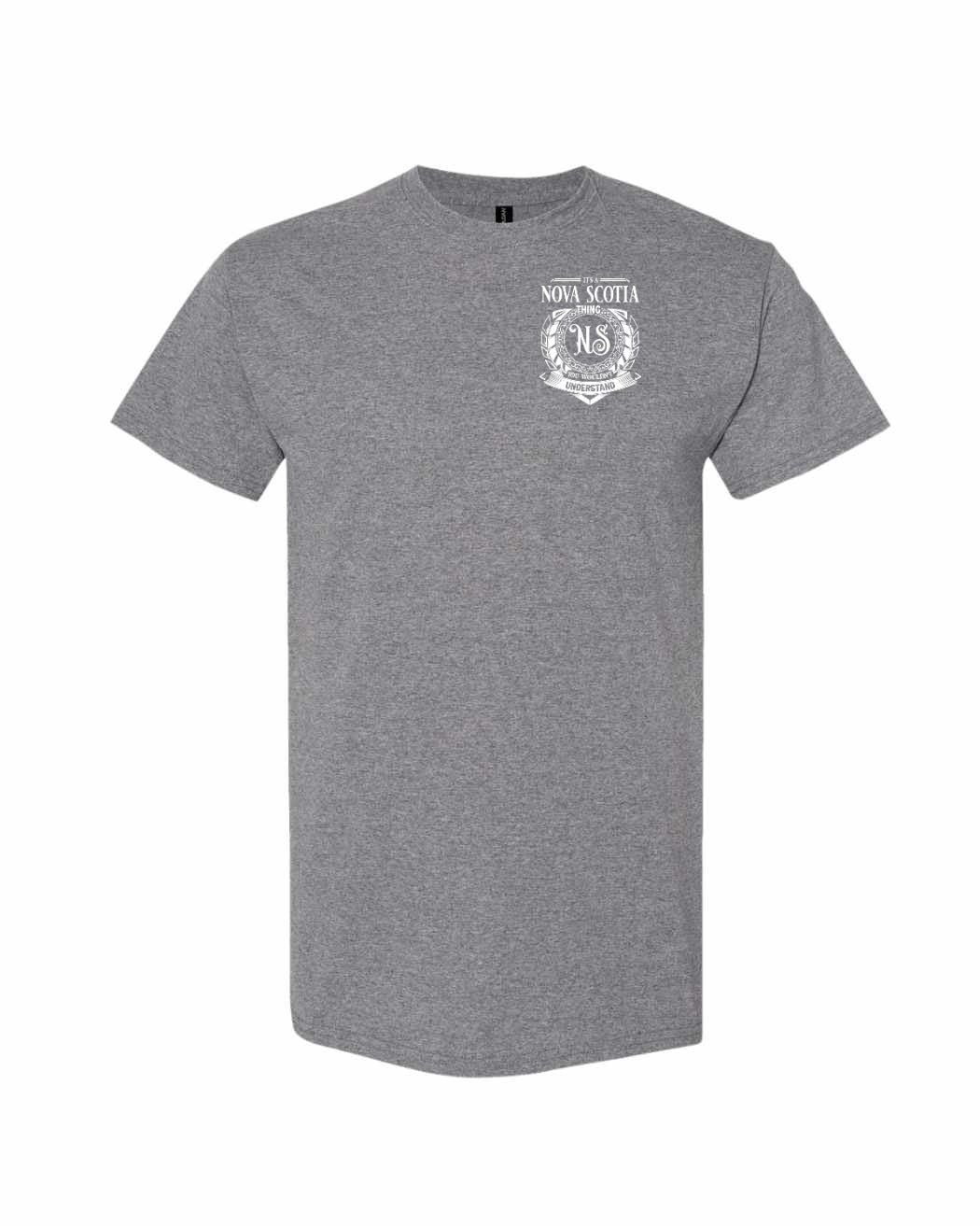 It's  A Nova Scotia Thing Left Chest and Back mens-tee