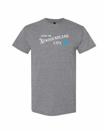 Living the Newfoundland Life blue Full Men's Tee
