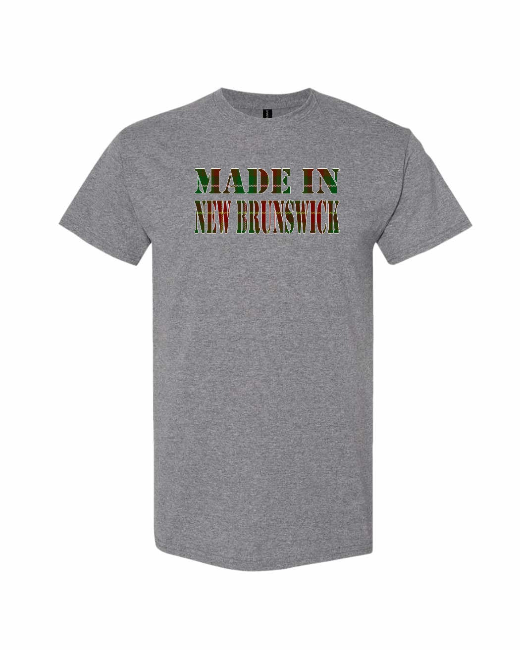 Made In New Brunswick ( Tartan Lettering) Full Men's Tee