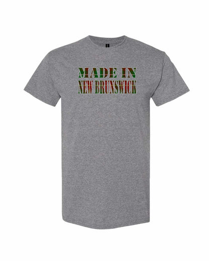 Made In New Brunswick ( Tartan Lettering) Full Men's Tee