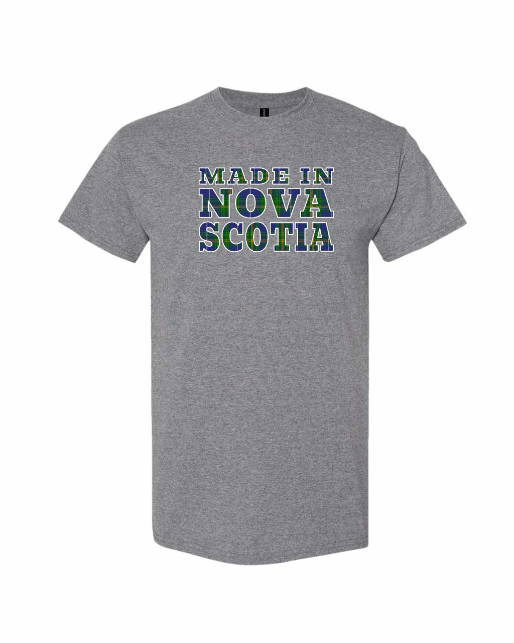 Made In NS ( Tartan Lettering) Men's tee