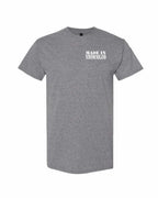 Made In NFLD ( White Lettering) Left Chest and Back Men's Tee