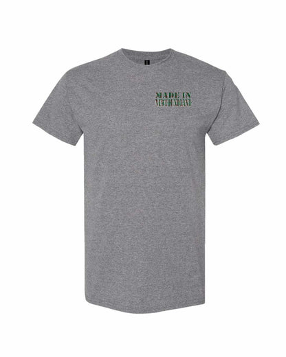 Made In Newfoundland ( Tartan Lettering) Left Chest Men's Tee