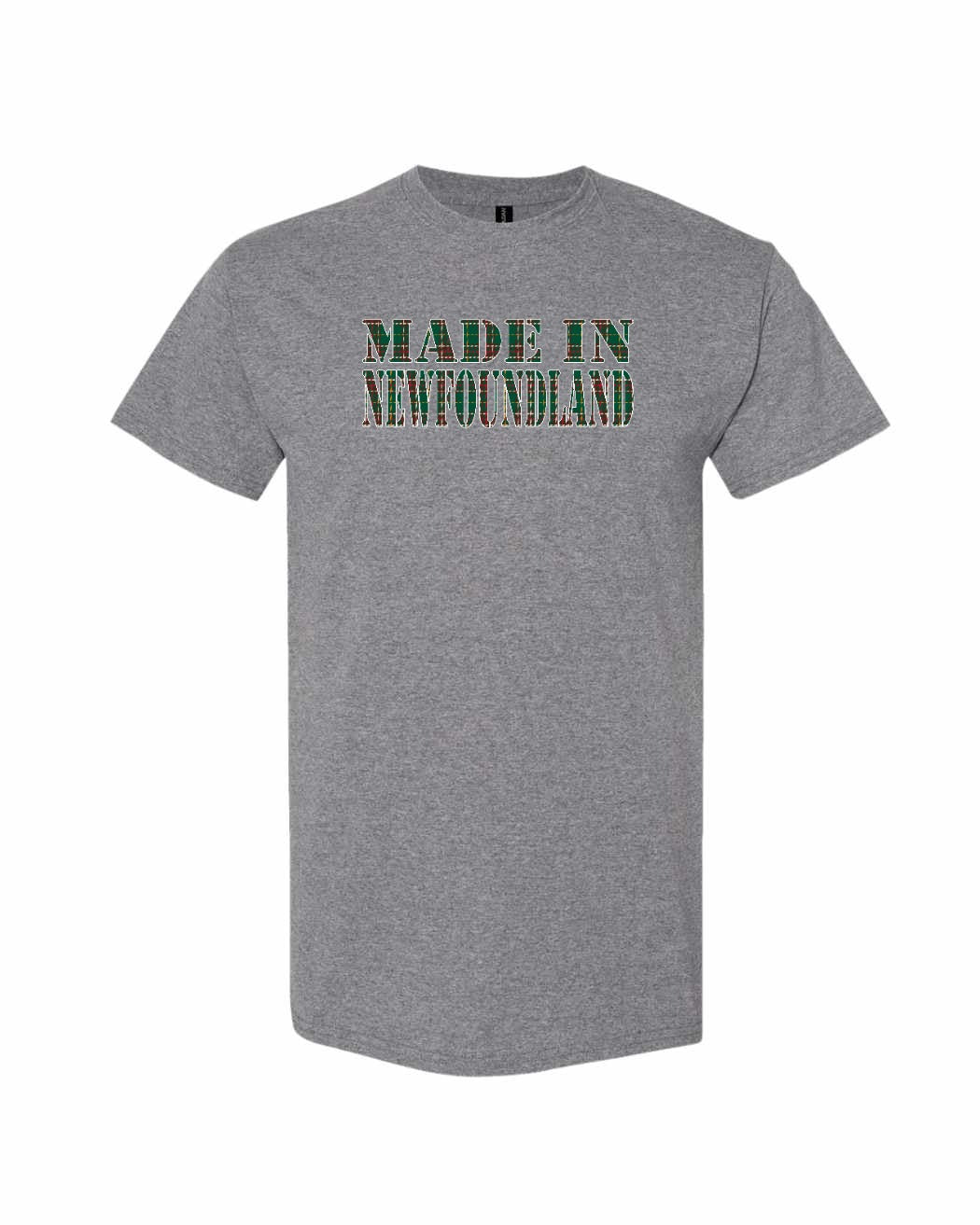 Made In Newfoundland ( Tartan Lettering) Full Men's Tee