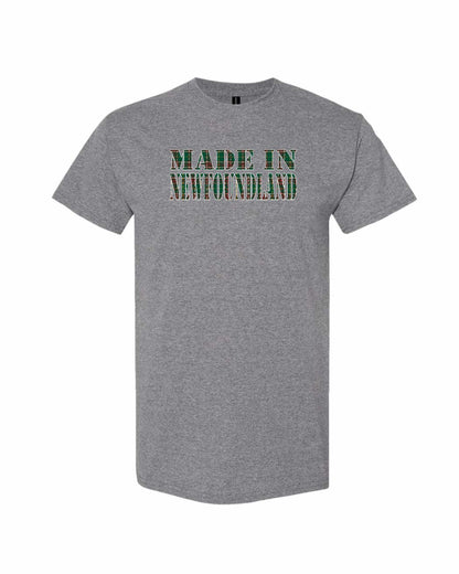 Made In Newfoundland ( Tartan Lettering) Full Men's Tee