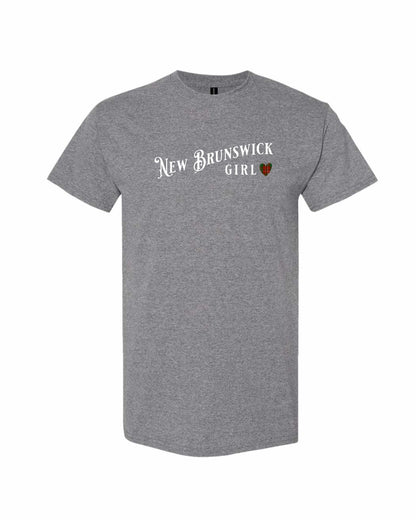 New Brunswick Girl Tartan heart Full Men's Tee