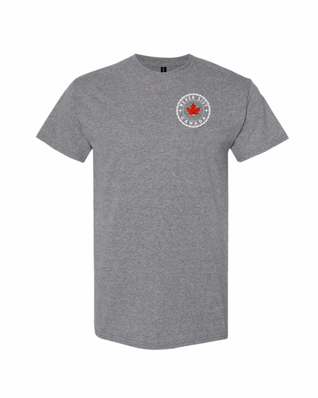 Never 51st Leaf Left Chest Men's Tee - Gildan Canada (sewn Internationally)